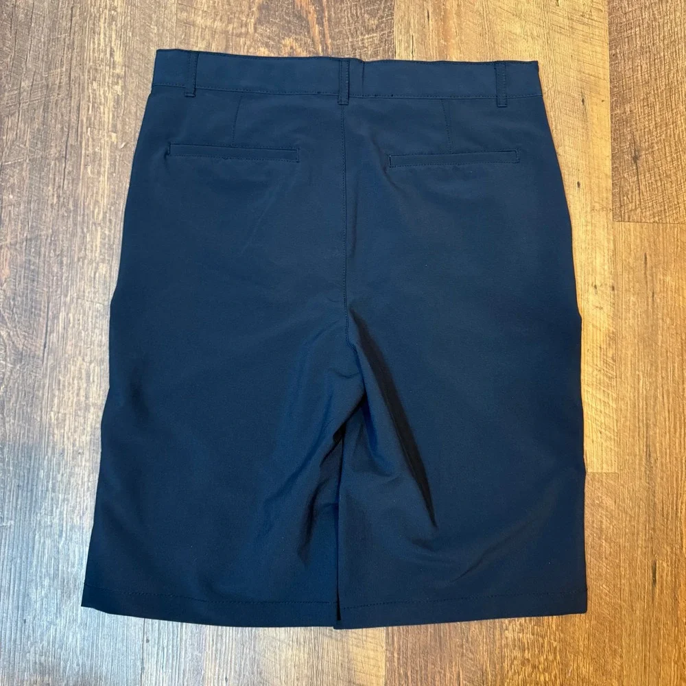 The Childrens Place Uniform Shorts Navy Blue Performance Chino Boys 18 Quick Dry